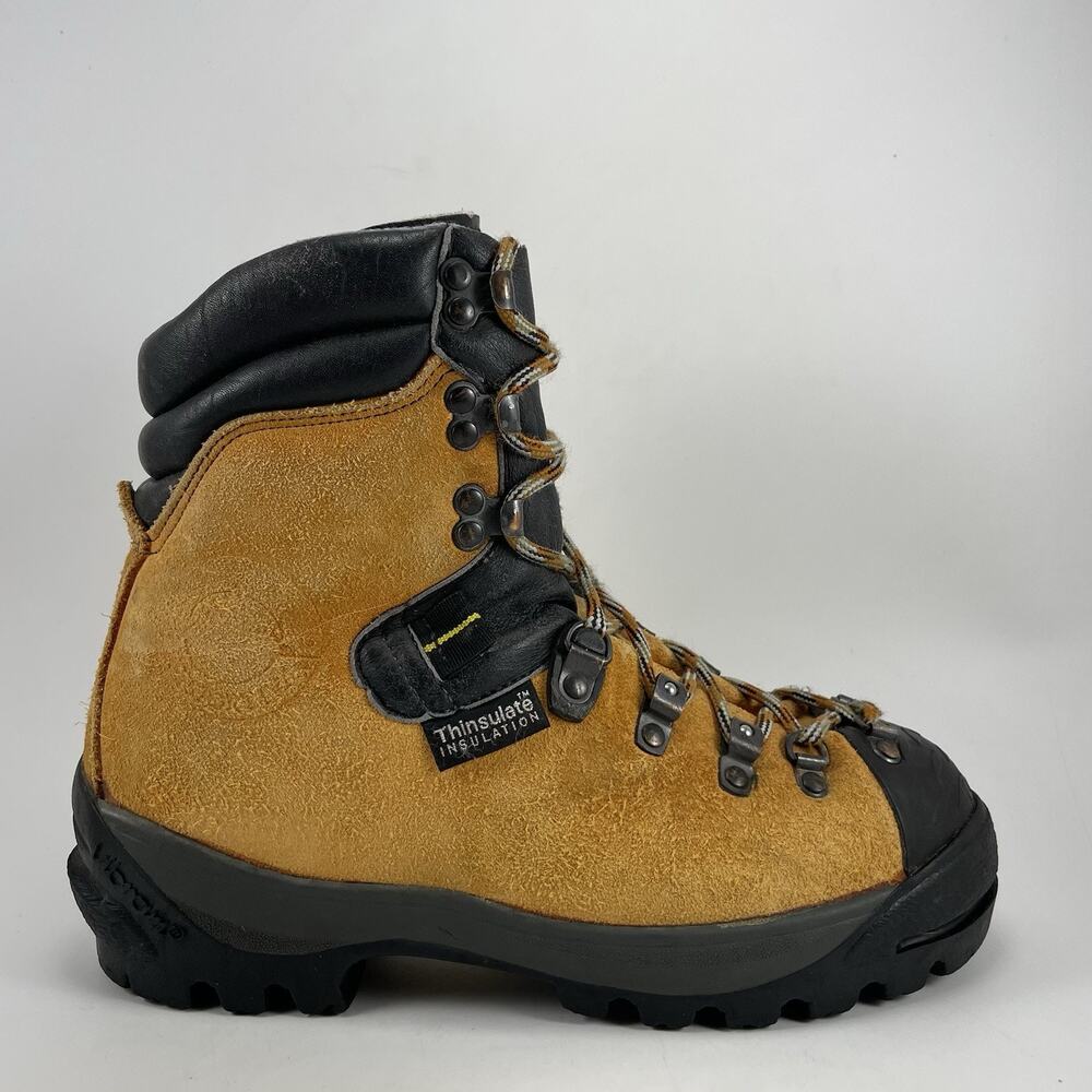 La Sportiva Hiking Boots Mens EU 40, US 7.5 Orange Leather Vibram Mountaineering